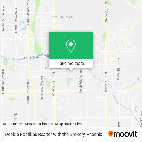 Debbie Pontikas Realtor with the Brokery map