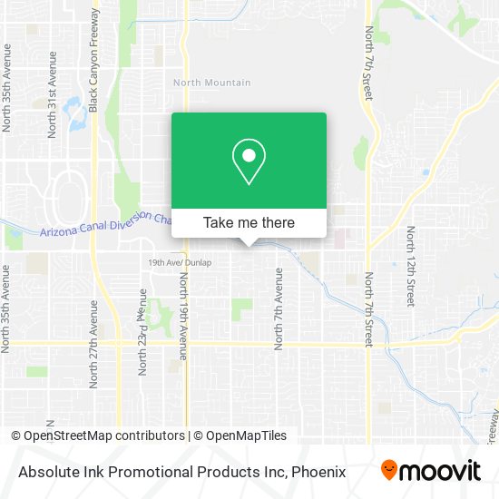 Absolute Ink Promotional Products Inc map