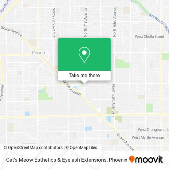 Mapa de Cat's Meow Esthetics & Eyelash Extensions