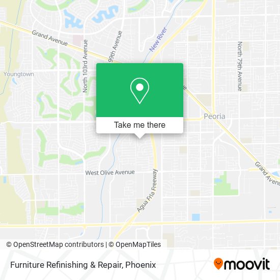 Furniture Refinishing & Repair map