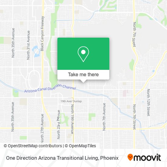 One Direction Arizona Transitional Living map