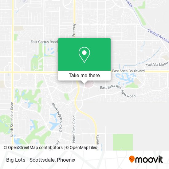 Mapa de Big Lots - Scottsdale