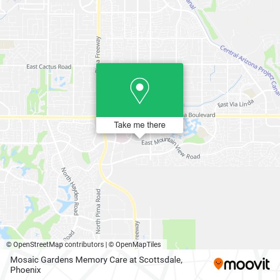 Mapa de Mosaic Gardens Memory Care at Scottsdale