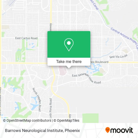 Barrows Neurological Institute map