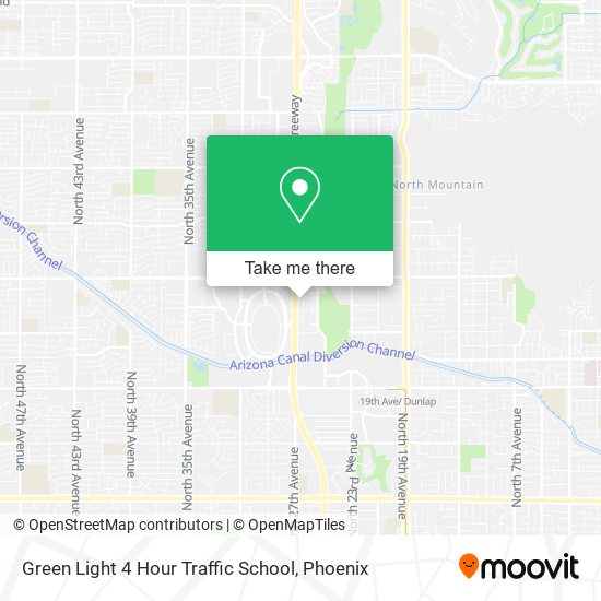 Green Light 4 Hour Traffic School map