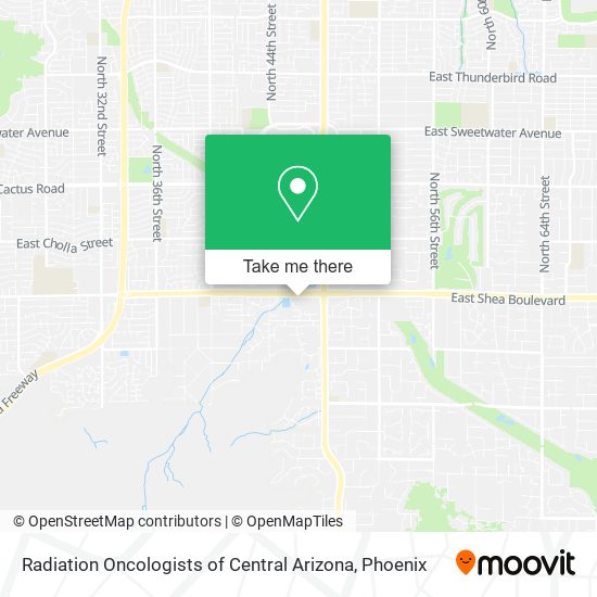 Mapa de Radiation Oncologists of Central Arizona
