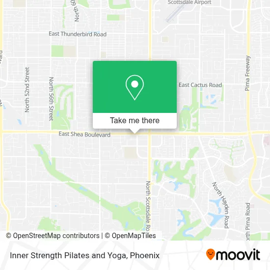 Inner Strength Pilates and Yoga map
