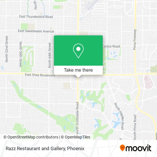 Razz Restaurant and Gallery map