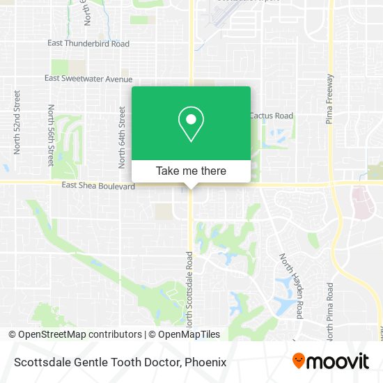 Mapa de Scottsdale Gentle Tooth Doctor