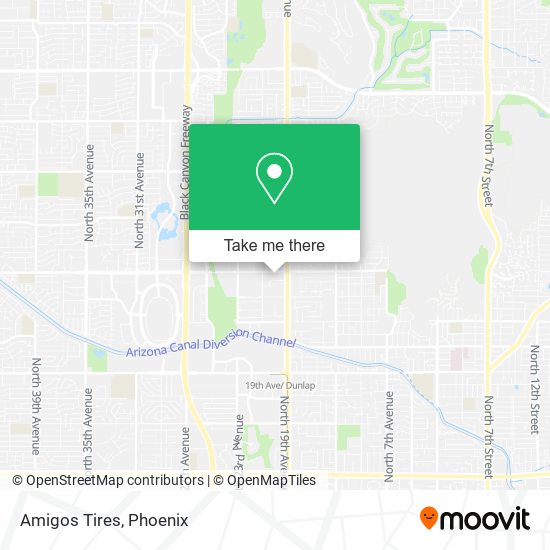 Amigos Tires map