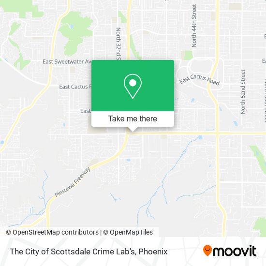 Mapa de The City of Scottsdale Crime Lab's