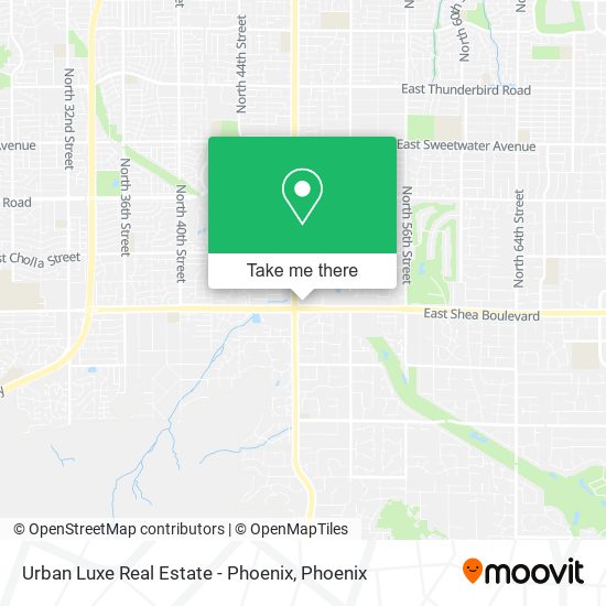 Mapa de Urban Luxe Real Estate - Phoenix