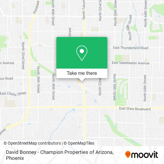 David Bonney - Champion Properties of Arizona map