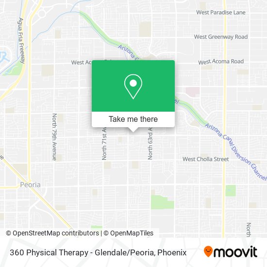 360 Physical Therapy - Glendale / Peoria map
