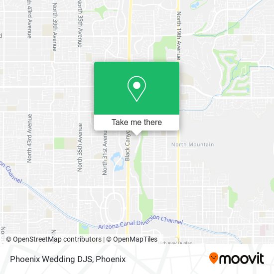 Mapa de Phoenix Wedding DJS