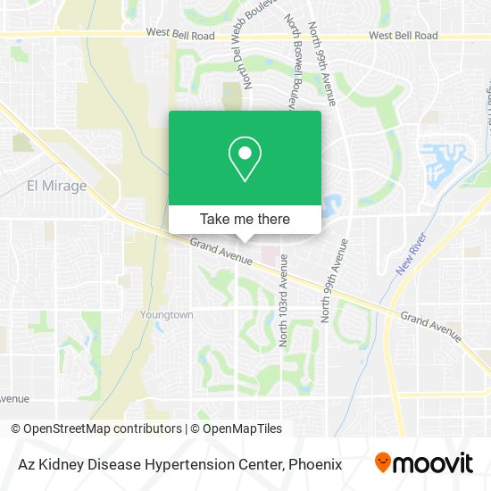 Az Kidney Disease Hypertension Center map