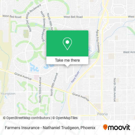 Farmers Insurance - Nathaniel Trudgeon map