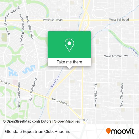 Mapa de Glendale Equestrian Club