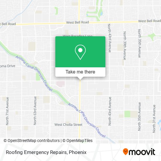 Roofing Emergency Repairs map