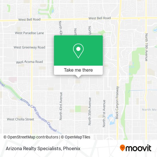 Arizona Realty Specialists map