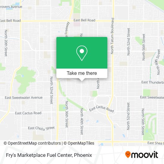 Fry's Marketplace Fuel Center map