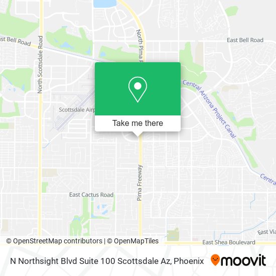 Mapa de N Northsight Blvd Suite 100 Scottsdale Az