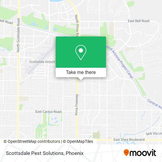 Mapa de Scottsdale Pest Solutions