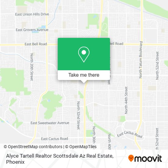 Alyce Tartell Realtor Scottsdale Az Real Estate map
