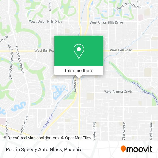 Mapa de Peoria Speedy Auto Glass