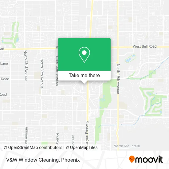V&W Window Cleaning map
