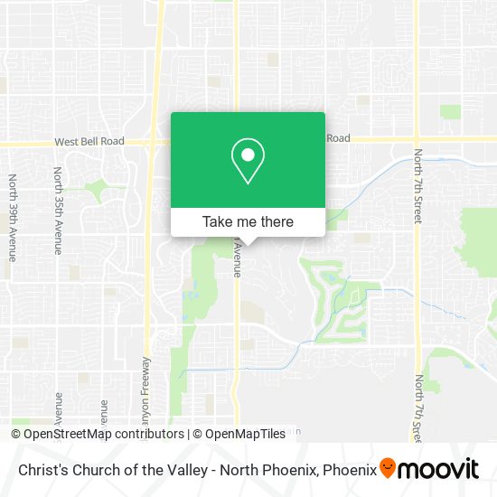 Christ's Church of the Valley - North Phoenix map