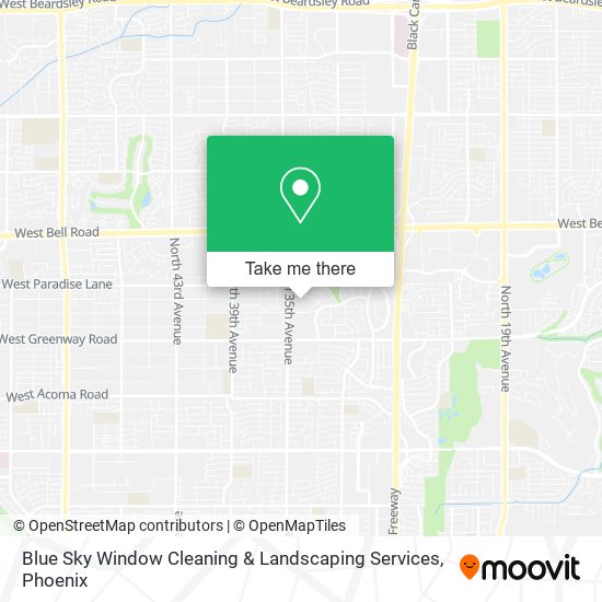 Mapa de Blue Sky Window Cleaning & Landscaping Services