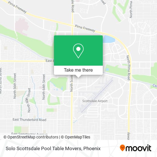 Mapa de Solo Scottsdale Pool Table Movers