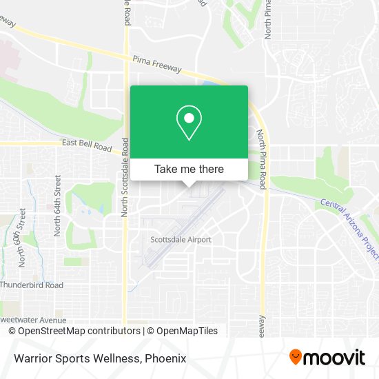 Warrior Sports Wellness map