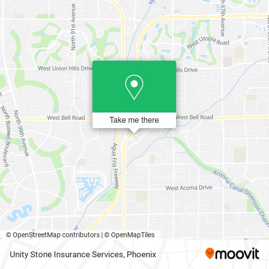 Mapa de Unity Stone Insurance Services