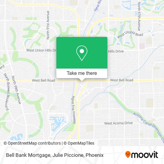 Bell Bank Mortgage, Julie Piccione map