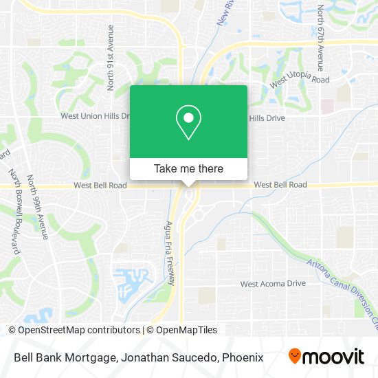 Mapa de Bell Bank Mortgage, Jonathan Saucedo