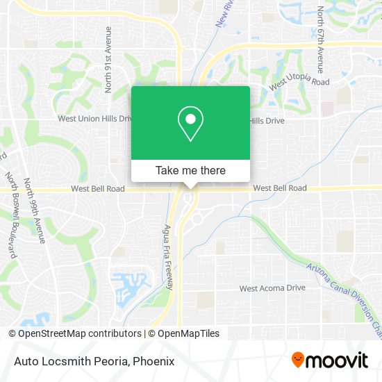 Mapa de Auto Locsmith Peoria