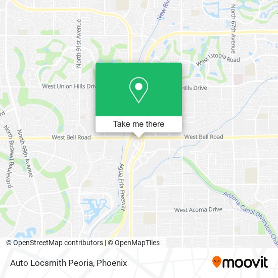 Auto Locsmith Peoria map