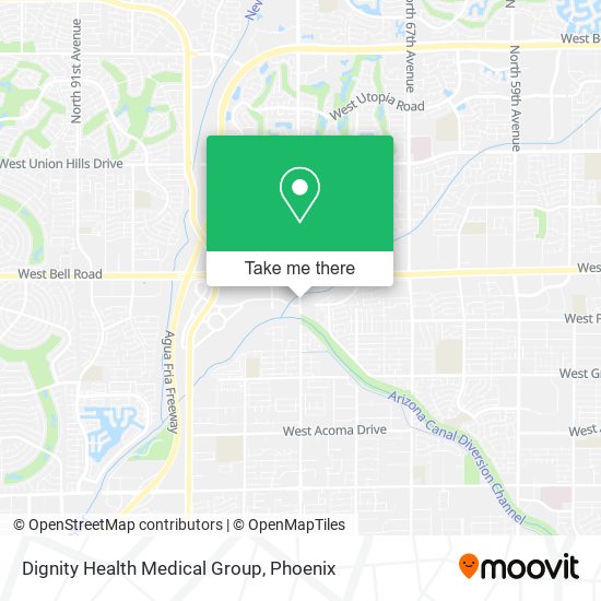 Dignity Health Medical Group map