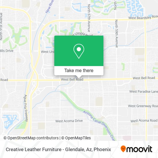 Creative Leather Furniture - Glendale, Az map