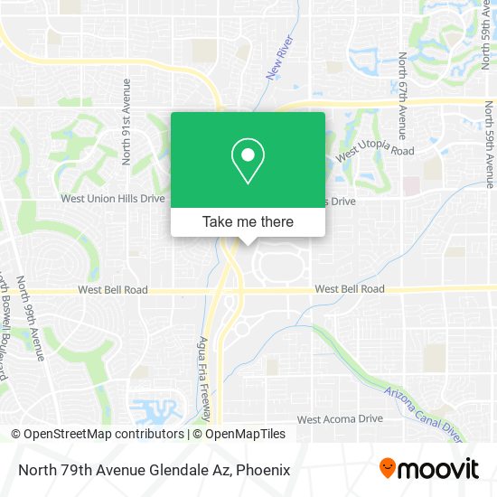 Mapa de North 79th Avenue Glendale Az