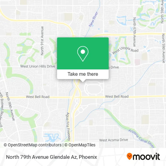 North 79th Avenue Glendale Az map