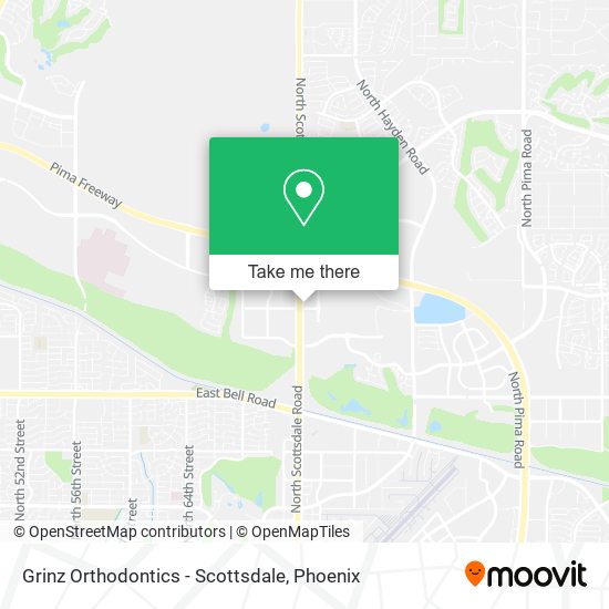 Mapa de Grinz Orthodontics - Scottsdale