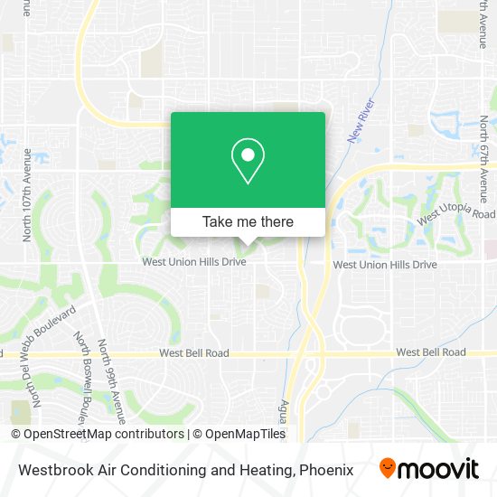 Westbrook Air Conditioning and Heating map
