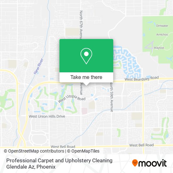 Professional Carpet and Upholstery Cleaning Glendale Az map