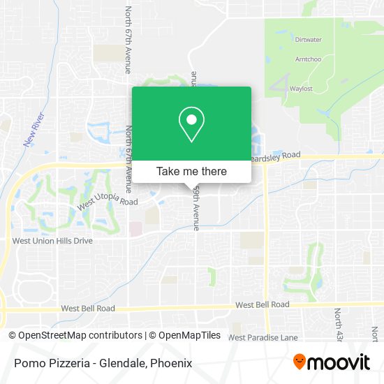 Mapa de Pomo Pizzeria - Glendale