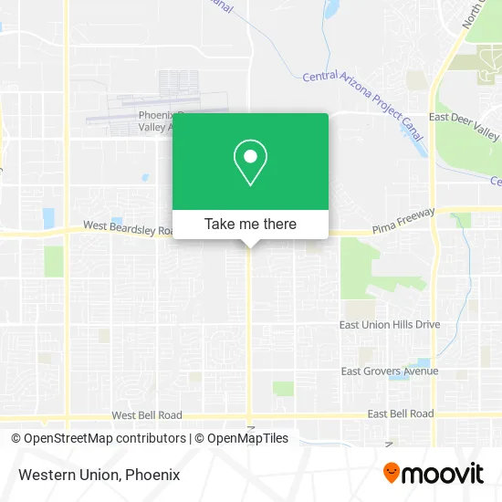 Western Union map