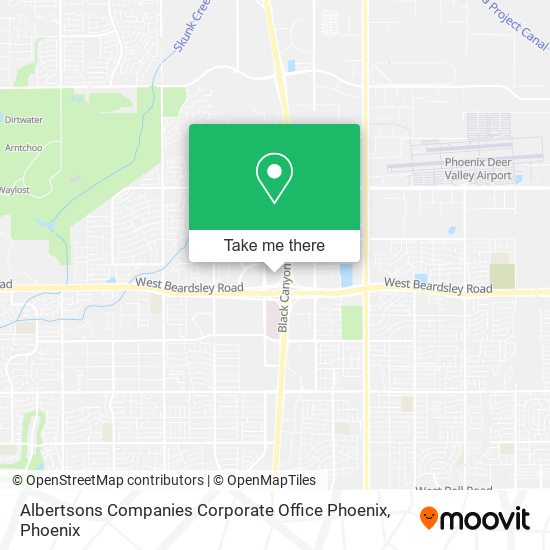 Albertsons Companies Corporate Office Phoenix map