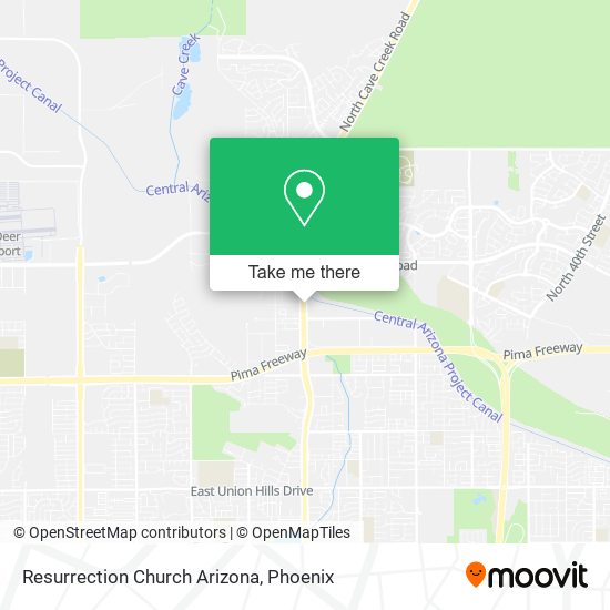 Mapa de Resurrection Church Arizona